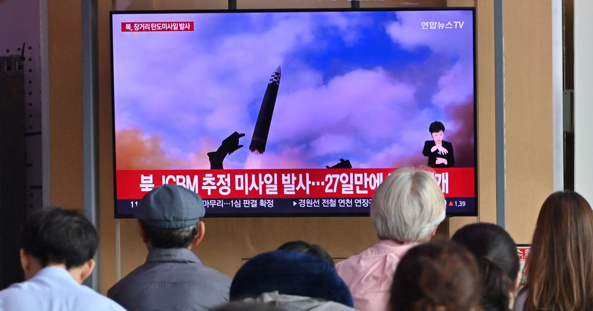North Korea launches ICBM after US threat over alleged spy flights