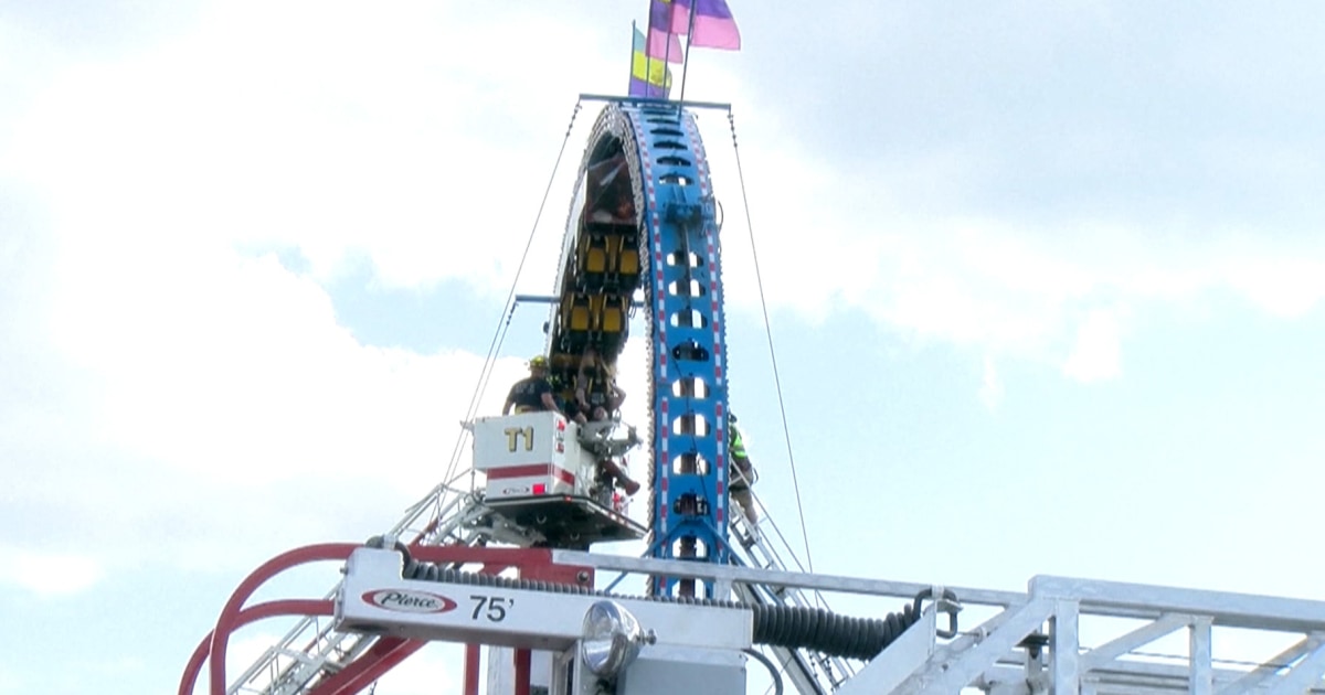 Roller coaster riders stuck upside down for hours at Wisconsin