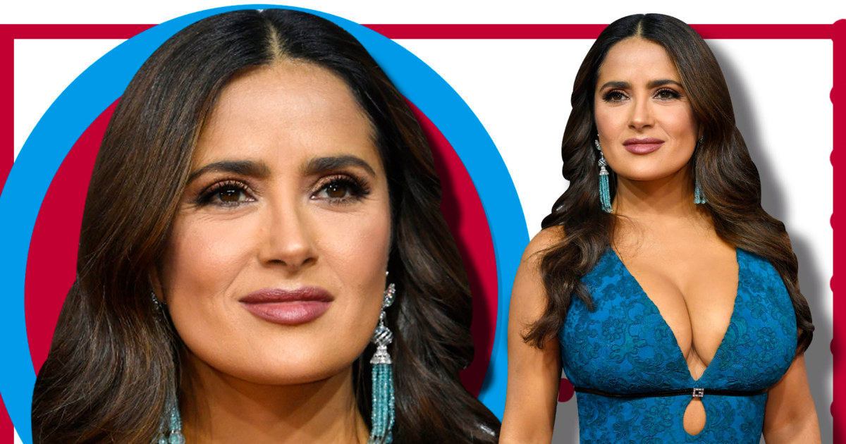 Salma Hayek Impacta Al Mostrarse Al Natural Llena De Canas Y Sin Gota