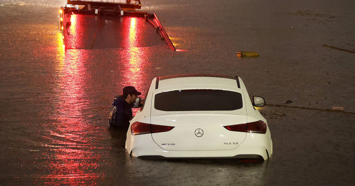 Tropical storm slams Mexico, drenches California with flash floods