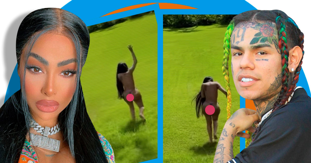 Escandalosas imágenes de Yailin corriendo casi desnuda ya circulan por todos lados