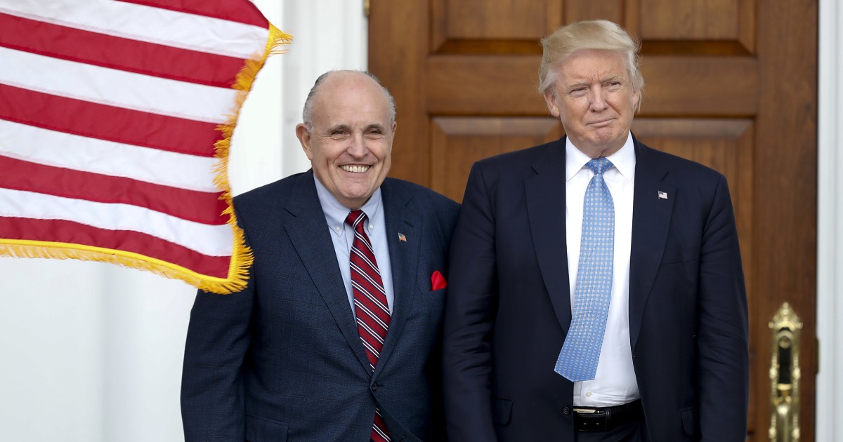 Trump says he will award Rudy Giuliani the Presidential Medal of Freedom