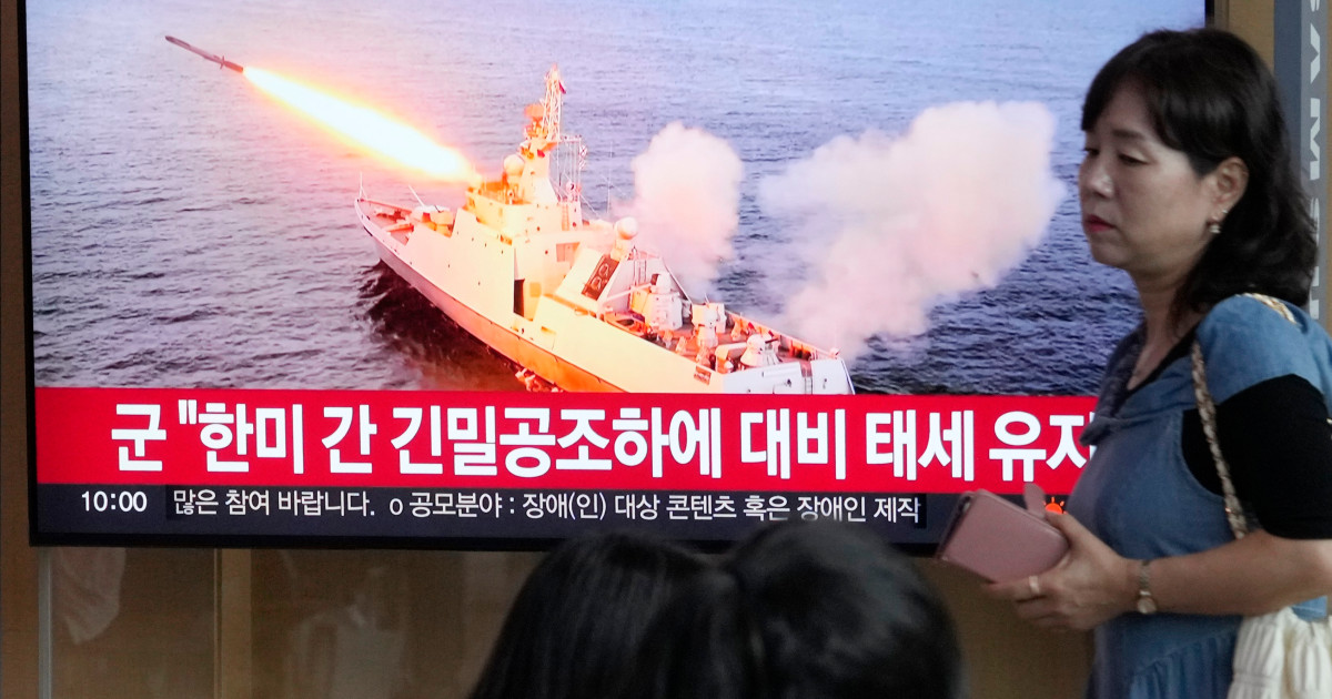 North Korea Fires Cruise Missiles Into The Sea As U.S.-South Korean ...