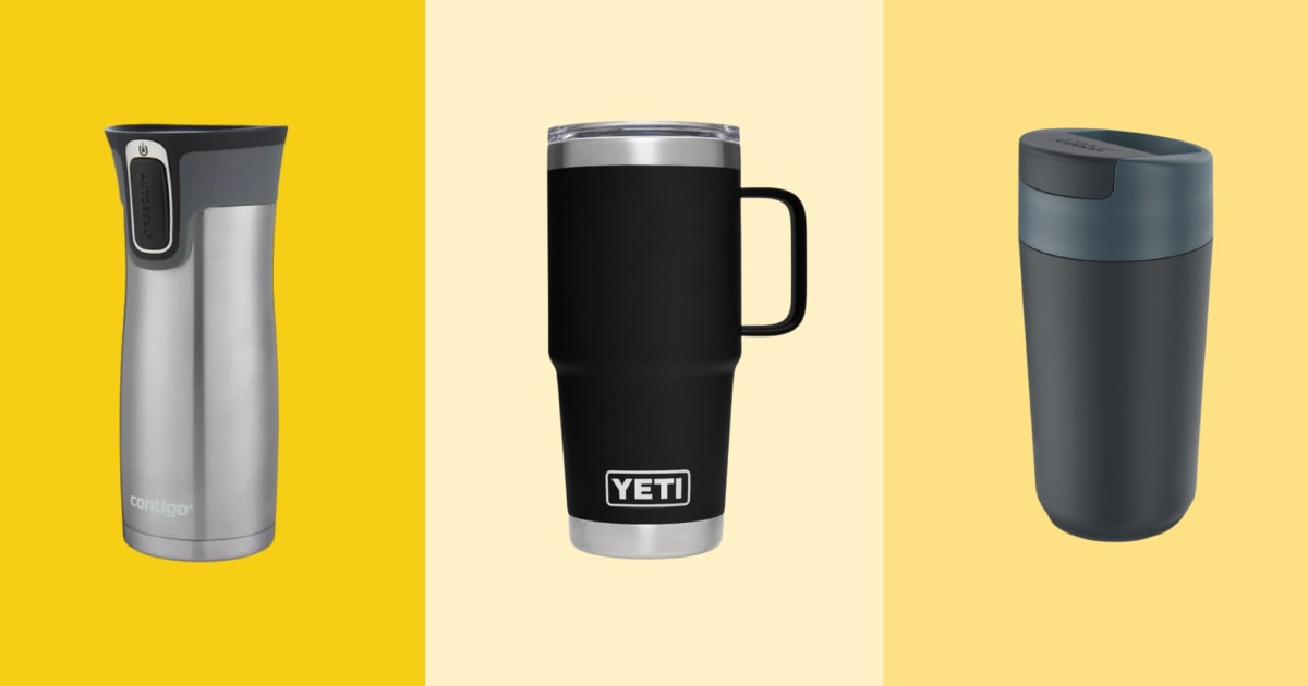 Travel mug with a handle