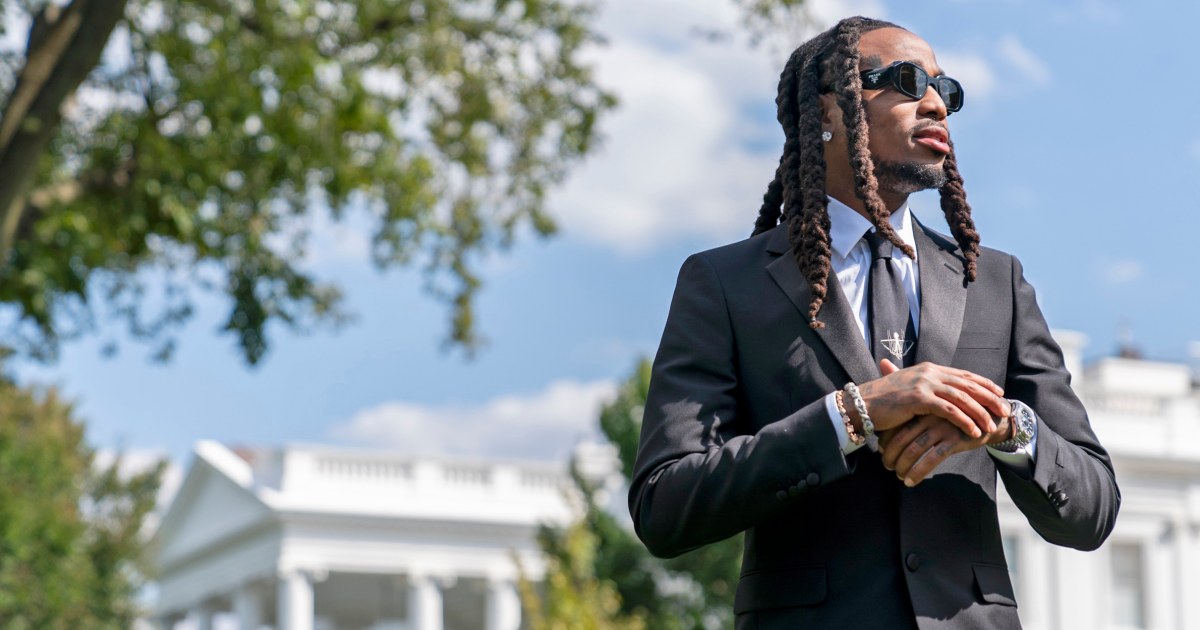 Quavo steps up advocacy against gun violence after his nephew Takeoff’s ...