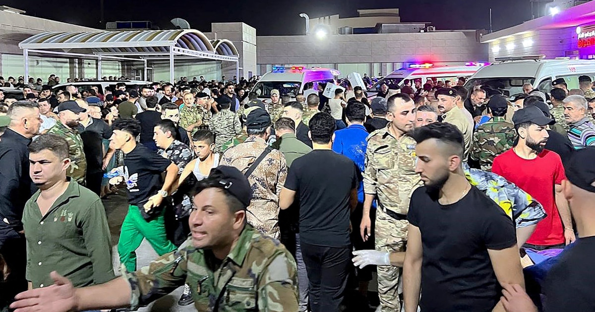 Mindestens 114 Tote, 150 Verletzte bei Brand in einem Hochzeitssaal im Irak