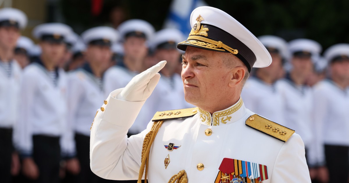 Russian Black Sea commander shown after Ukraine said it killed him