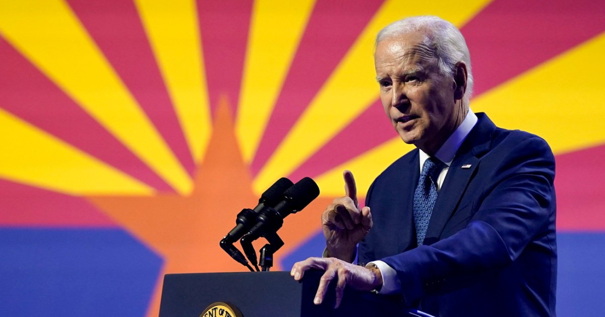 Biden preaches democracy in Arizona, the epicenter of right-wing extremism