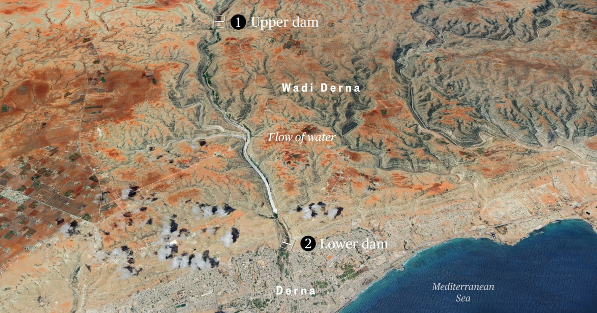 The Libya floods, mapped: How heavy rainfall destroyed Derna