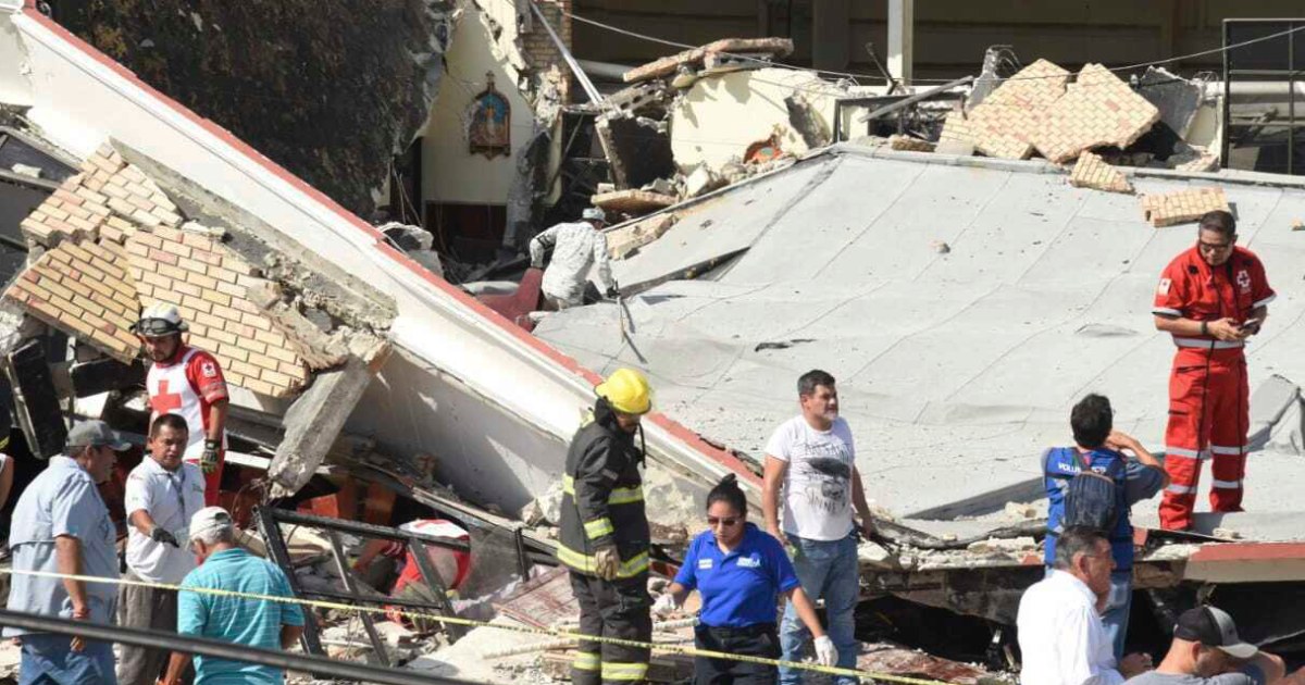 Church roof collapse in northern Mexico kills at least 9, injures about 50