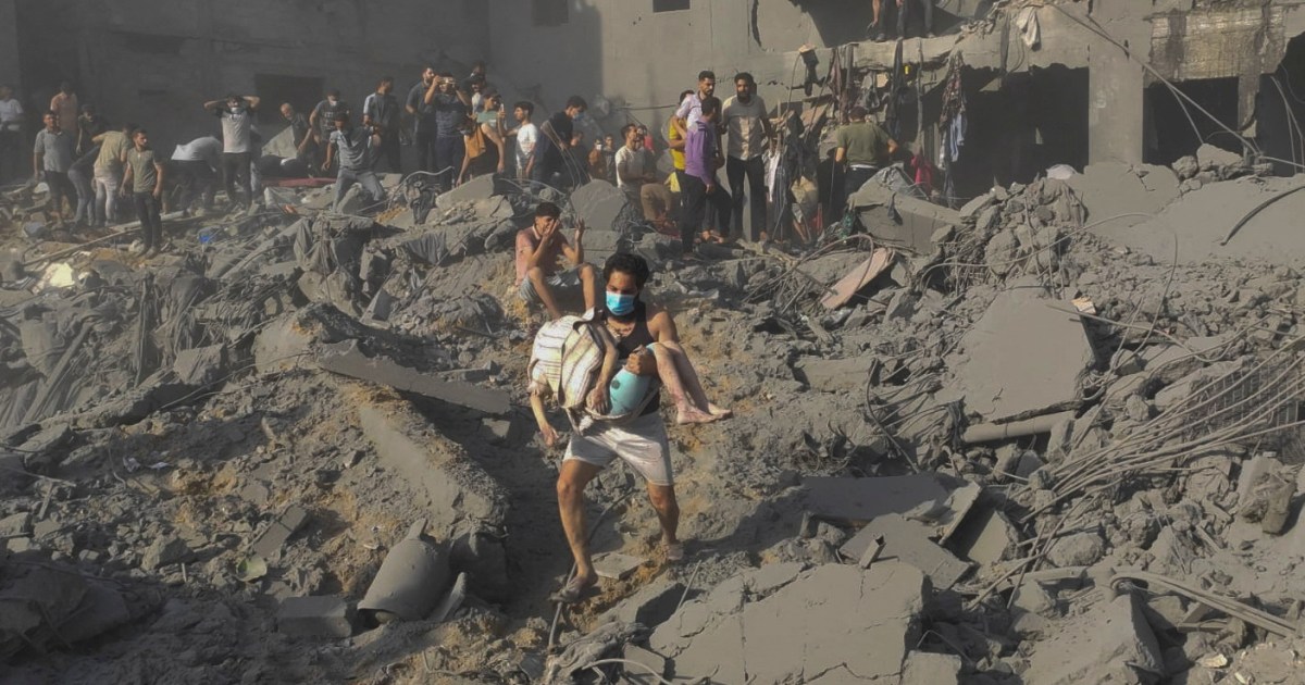 Desperate Search For Survivors After Gaza Refugee Camp Is Hit In ...