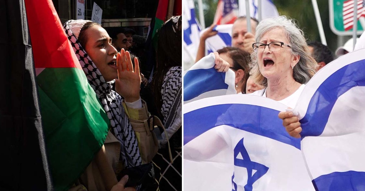Israeli, Palestinian supporters rally across US