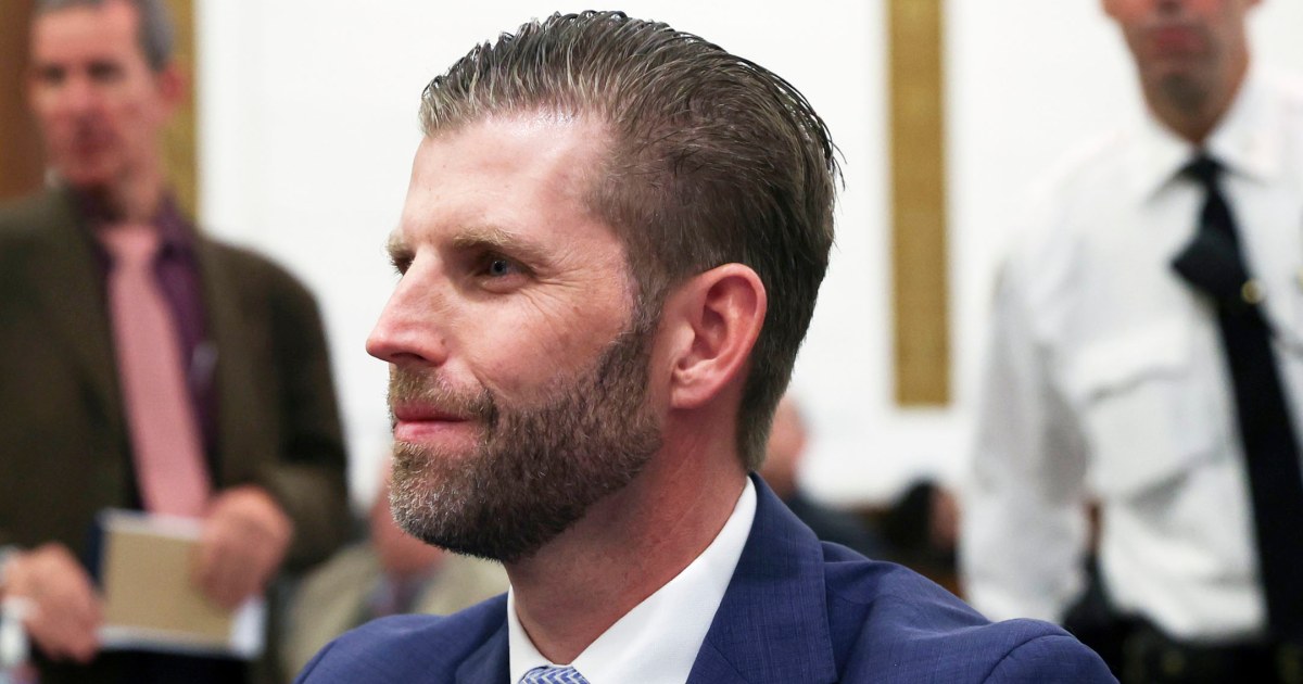 Trump fraud trial live updates: Eric Trump takes the witness stand after Don Jr.’s testimony