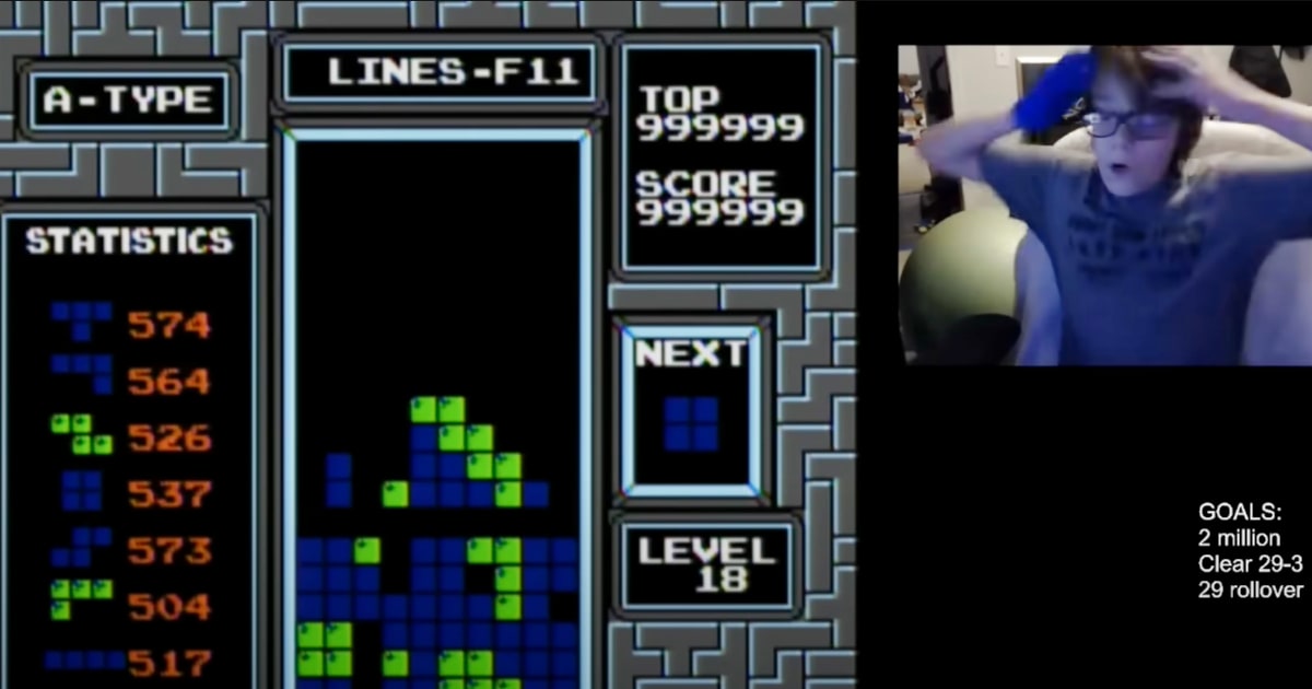 13 годишно момче каза че е първият човек победил оригиналния Tetris