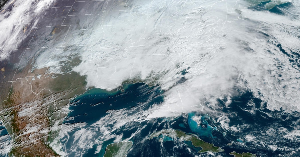 Winter storm brings snow, sleet and rain to the Northeast