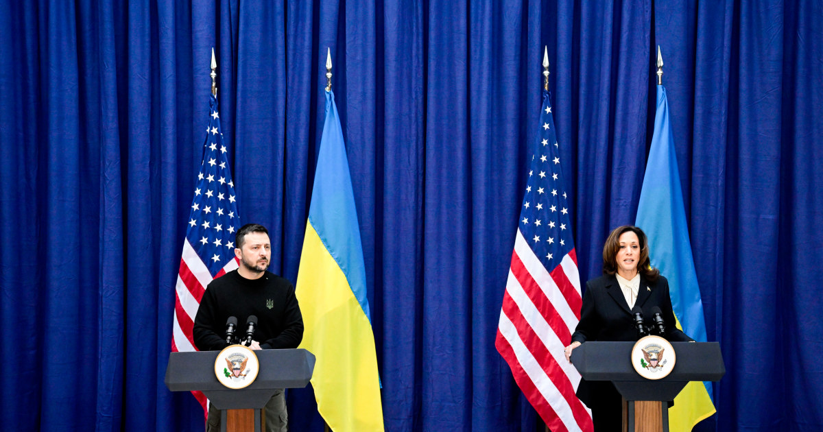 Zelenskyy calls for international support, Harris underscores unity with Ukraine