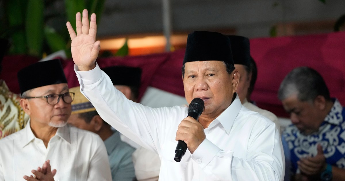 Министърът на отбраната на Индонезия, обвинен в злоупотреби по време на диктатура, е обявен за победител в изборите