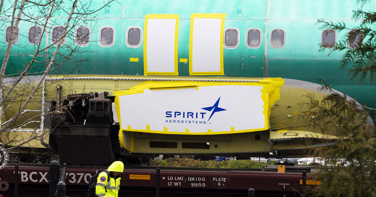 Boeing преговаря за обратно изкупуване на Spirit Aerosystems който прави фюзелажи за