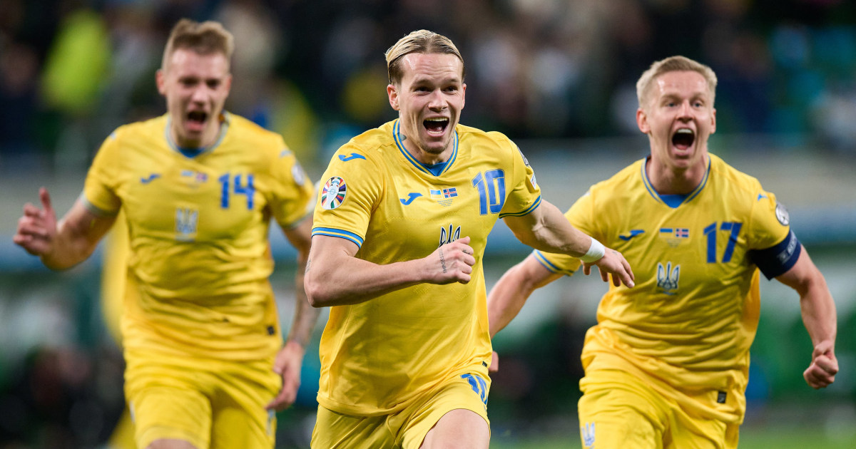 Квалификацията на Украйна за футболни финали на Евро 2024 развесели