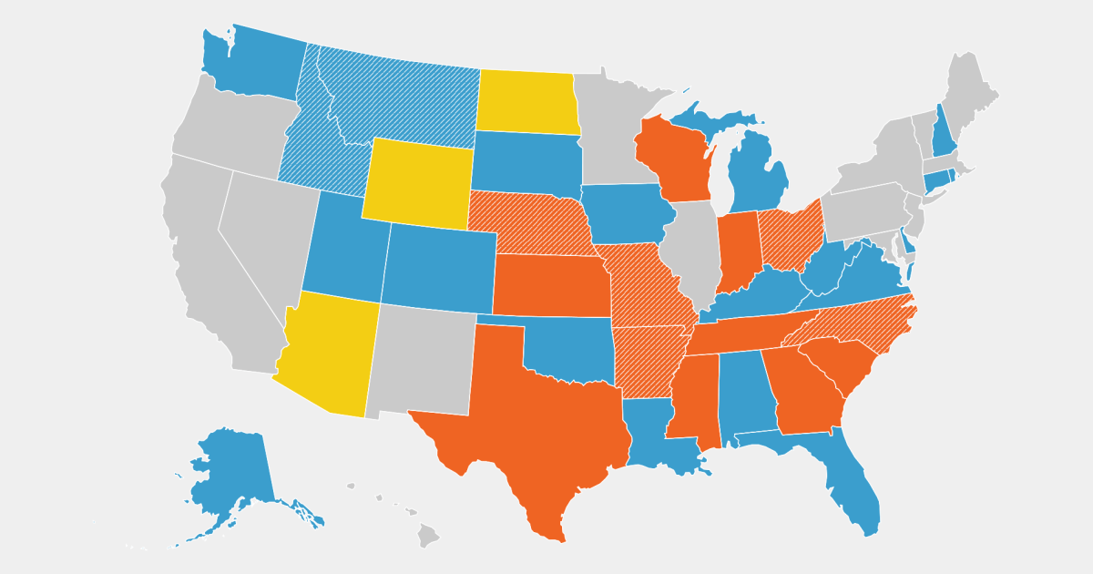 Карта: 29 милиона американци живеят според новите закони за идентификация на избирателя, въведени от 2020 г.