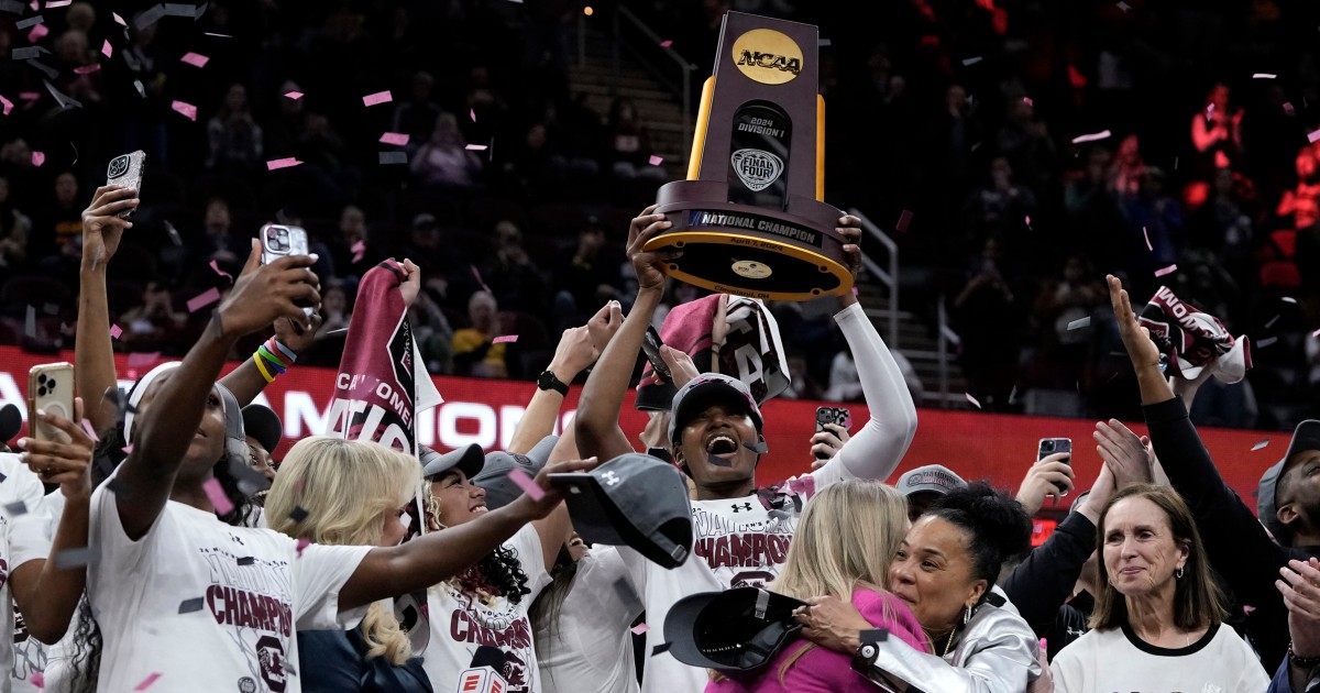 South Carolina beats Iowa to take home NCAA women’s championship title: Highlights
