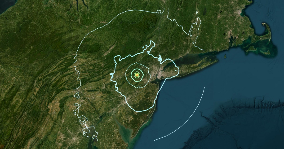 Земетресение удари източното крайбрежие на Съединените щати в петък сутринта