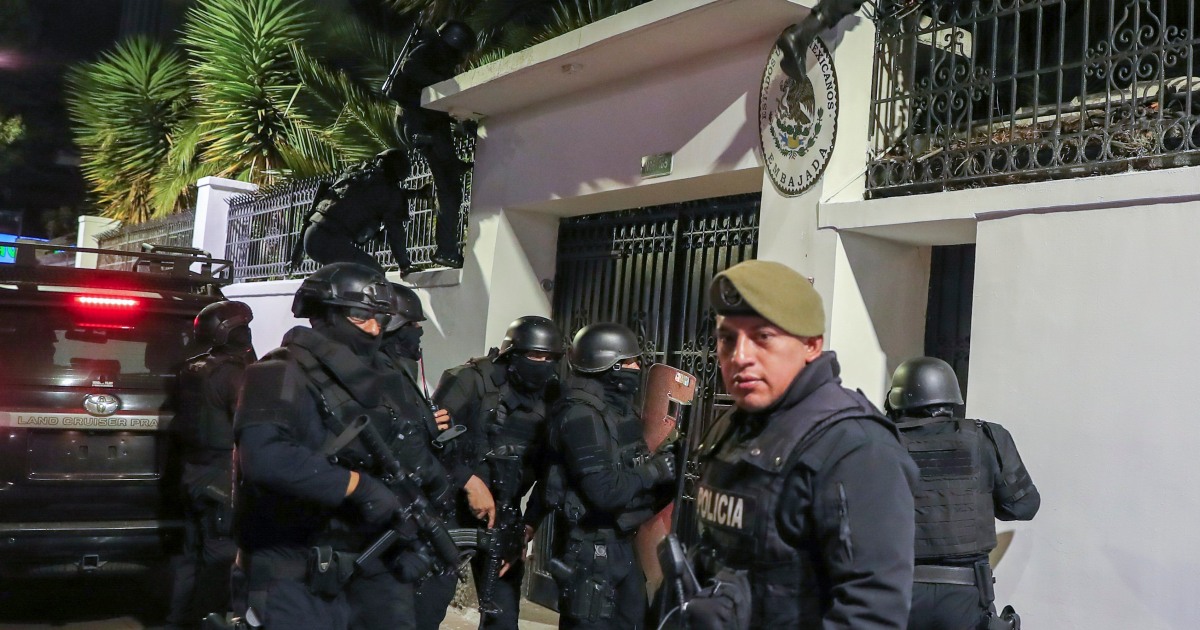 КИТО, Еквадор — Мексико прекъсва дипломатическите отношения с Еквадор, след