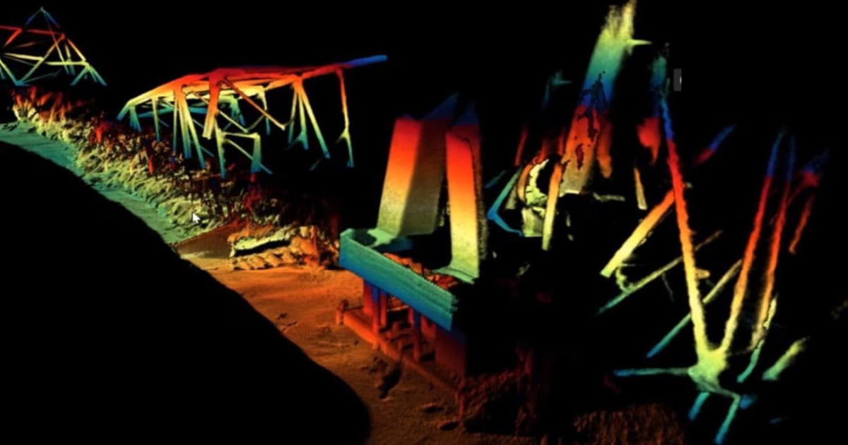 Сонарни изображения разкриват останките на моста Франсис Скот Кий след срутването в Балтимор