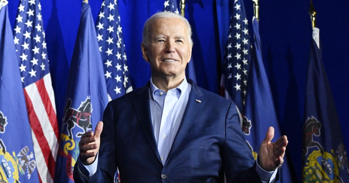 In Pennsylvania, Biden has a field day razzing Trump on everything but his trial