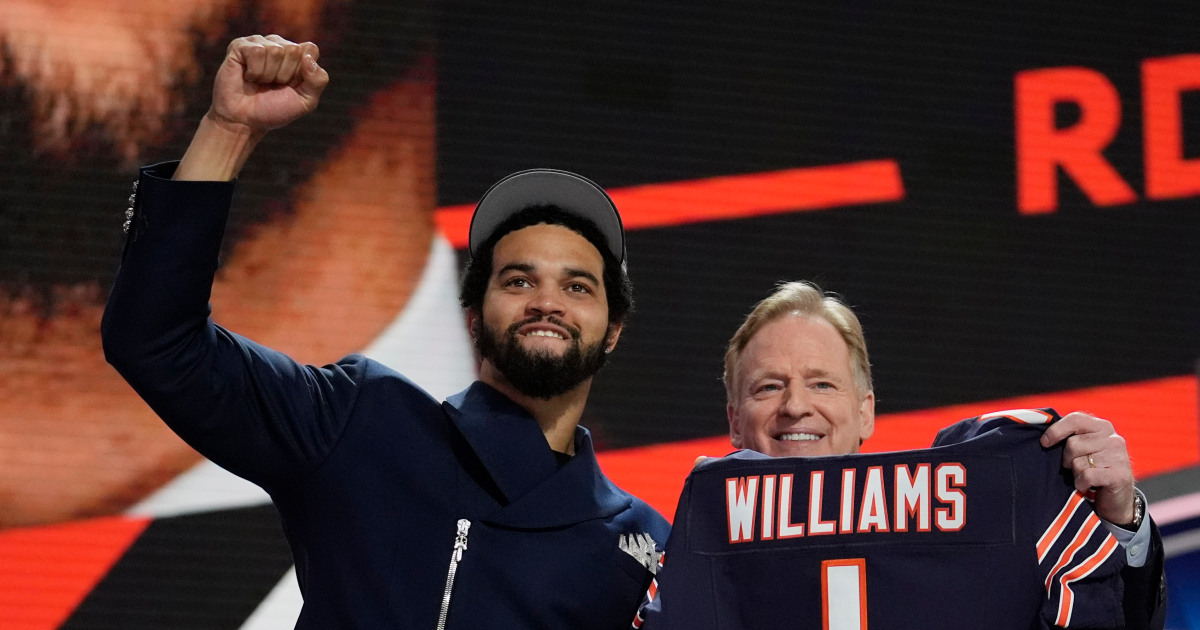 NFL draft highlights: Caleb Williams goes No. 1 to Bears; Offensive picks dominate first round