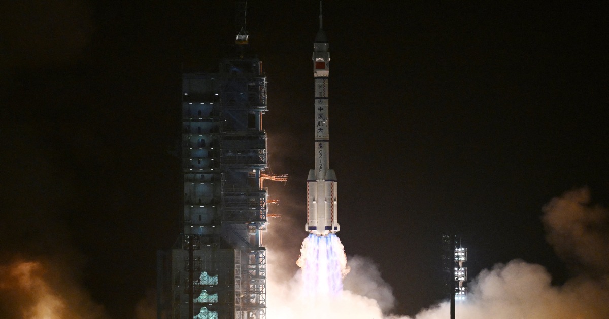China launches 3-member crew to its space station as it seeks to put astronauts on the moon by 2030