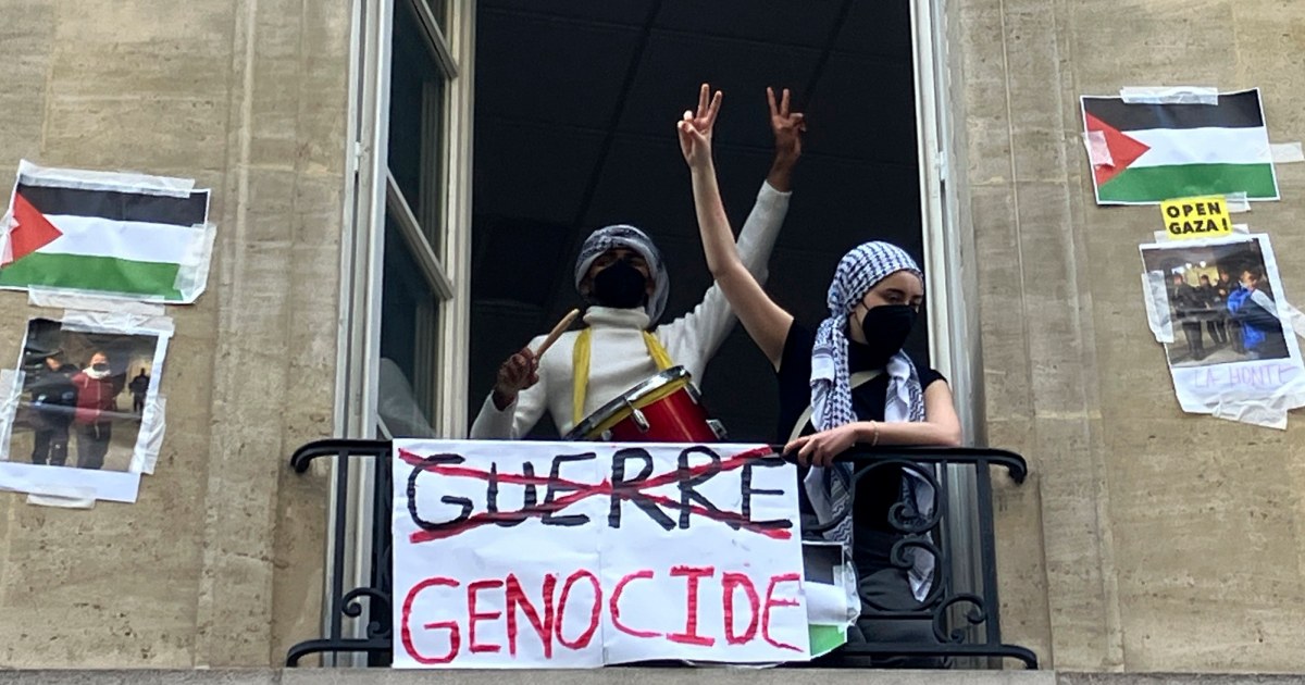 Les étudiants reprennent les manifestations pro-palestiniennes dans une prestigieuse université parisienne après l’intervention de la police