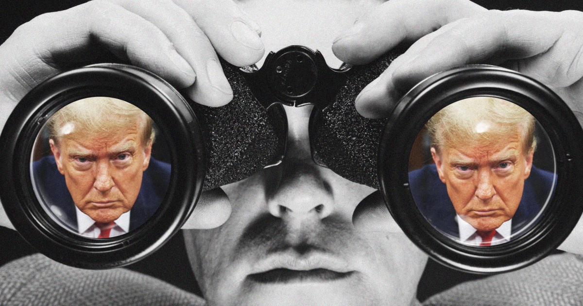Binoculars in hand, reporters go Trump - spotting at New York trial