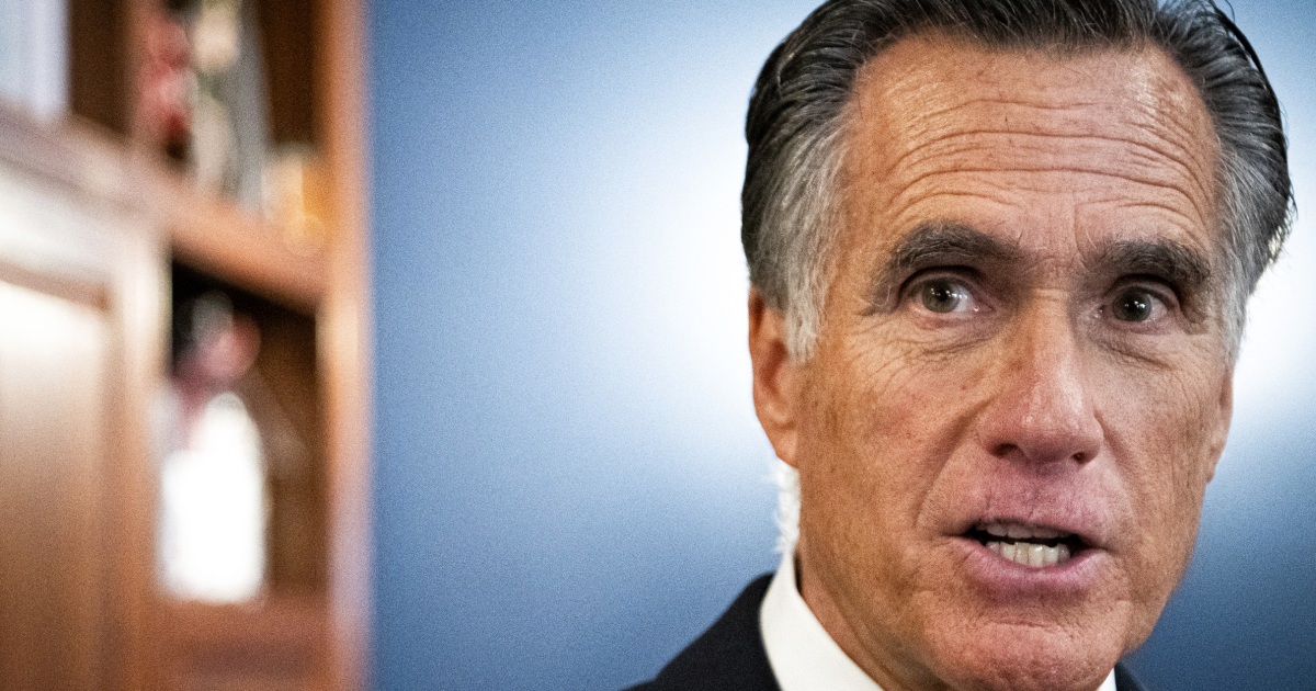 GOP Sen. Mitt Romney says Biden should have pardoned Trump