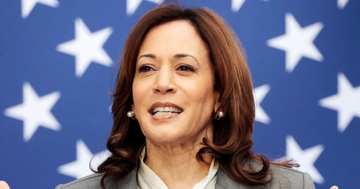 Kamala Harris speaks with Team USA Olympic basketball team in Las Vegas