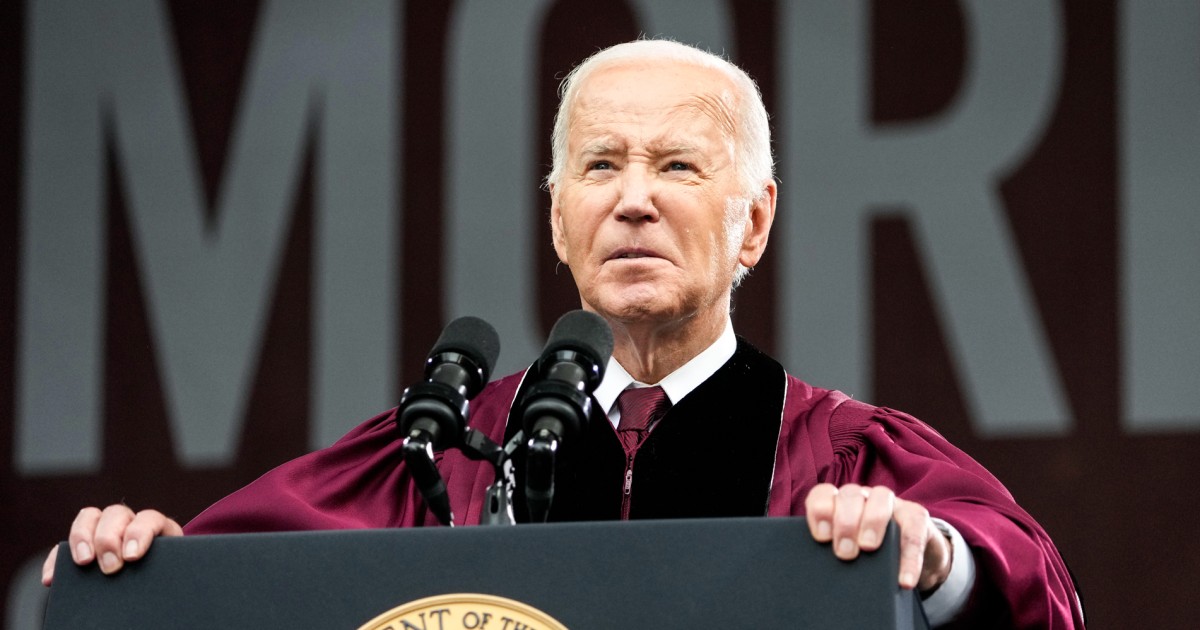 Biden delivers Morehouse commencement speech as some on campus express ...