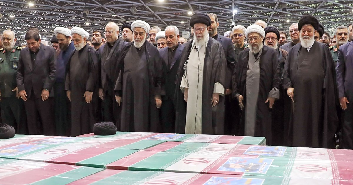 Iran’s supreme leader leads tens of thousands at funeral for president killed in helicopter crash