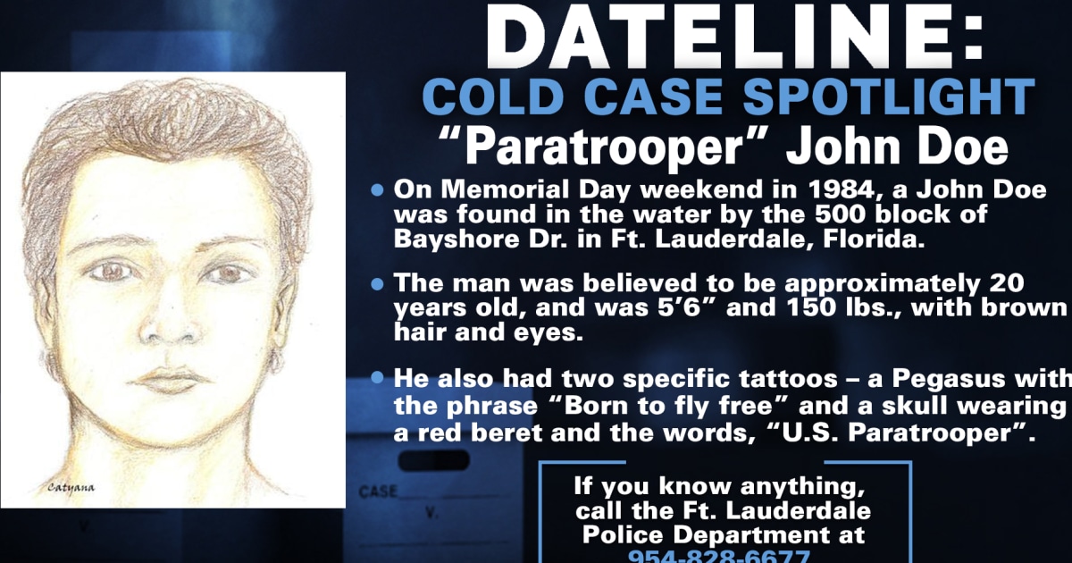 Veteran Doe organization works to identify ‘Paratrooper’ John Doe, found 40 years ago in Fort Lauderdale