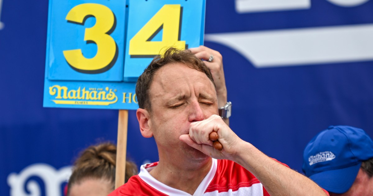 Joey Chestnut unable to compete in Nathan’s Hot Dog Eating Contest after signing with plant-based food company