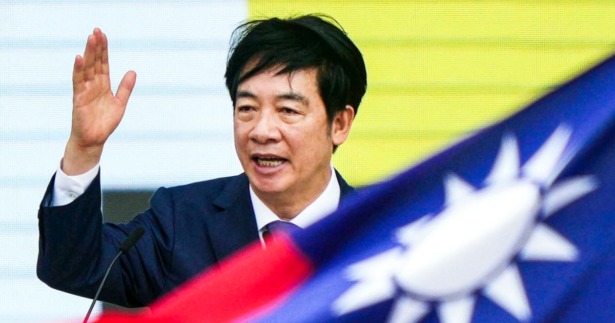 La Chine considère « l’élimination » de Taiwan comme une cause nationale, déclare le président de Taiwan