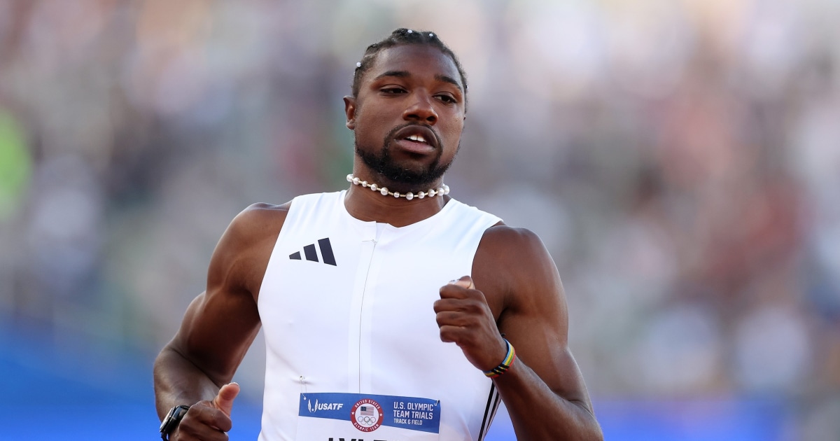 Noah Lyles Wins Men's 100m at U.S. Olympic Trials and Qualifies for Paris Olympics