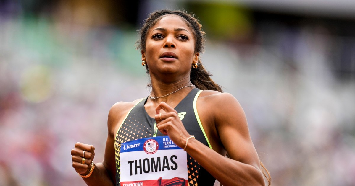 Harvard-educated Gabby Thomas balances training for Paris while working