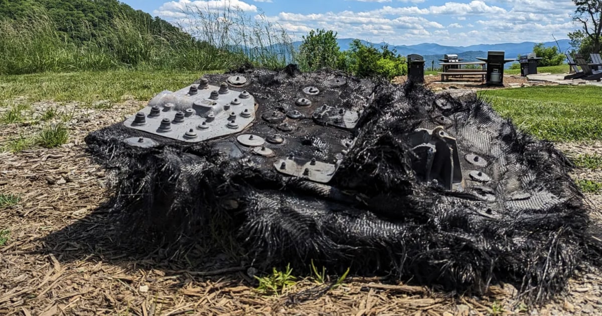 Un trozo de basura espacial hallado en Carolina del Norte venía de una ...