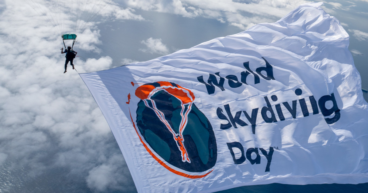 Look up: 100 daredevils of color plan epic jump for World Skydiving Day