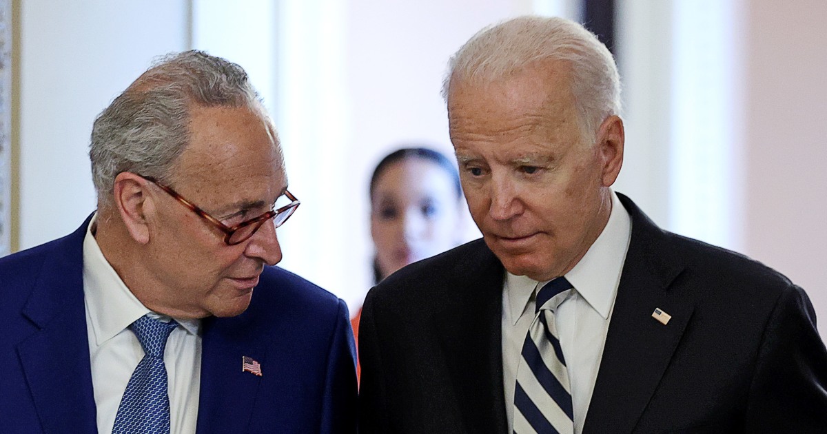 Schumer had a 'blunt' private conversation with Biden about the state of the 2024 race