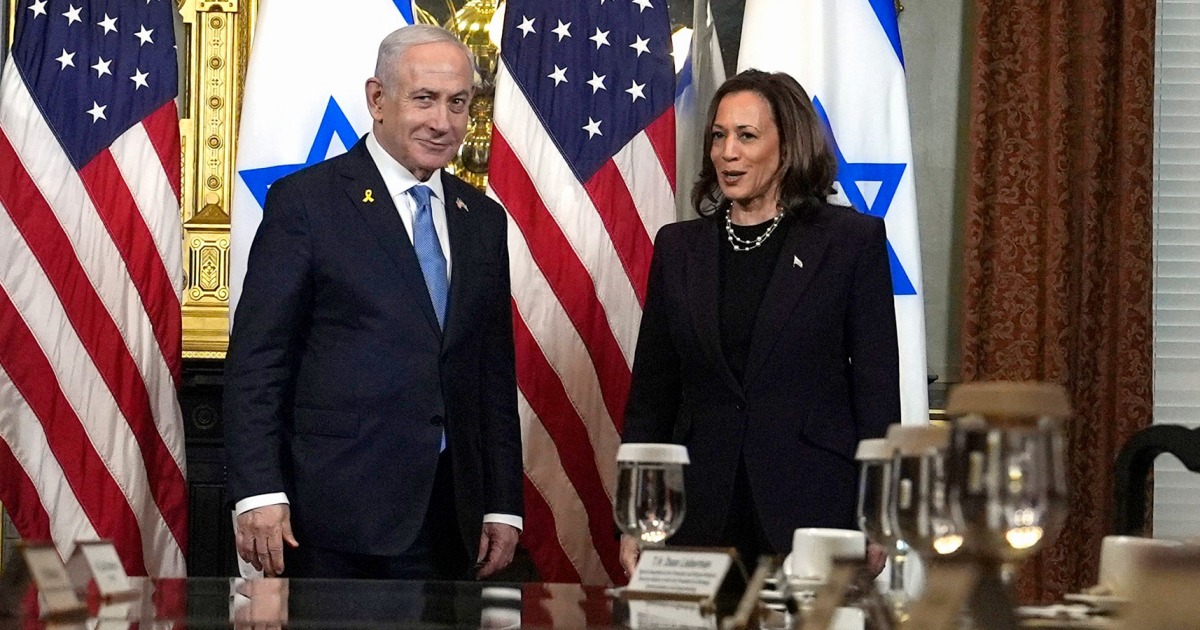 Harris describes suffering in Gaza and need for a cease-fire deal after meeting with Netanyahu