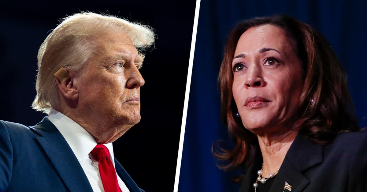 Harris mocks Trump after he hedges (again) on presidential debate