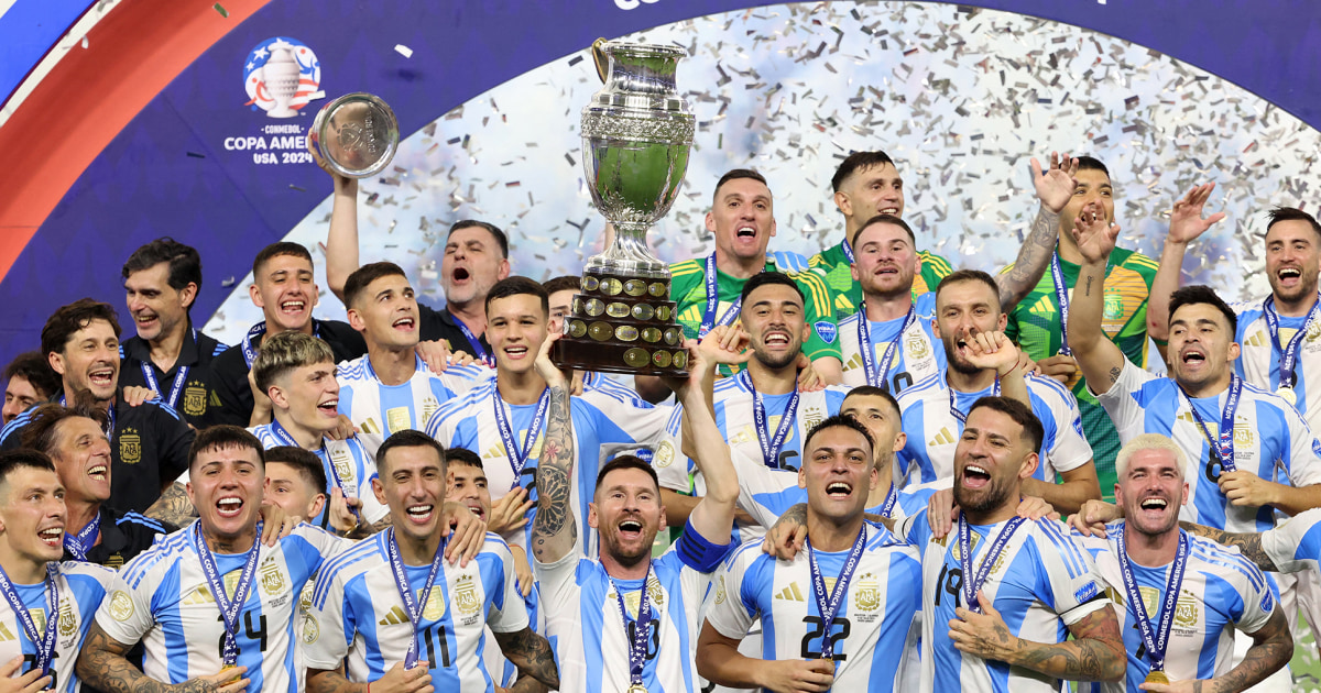 Argentina wins the 2024 Copa América title over Colombia with a late goal