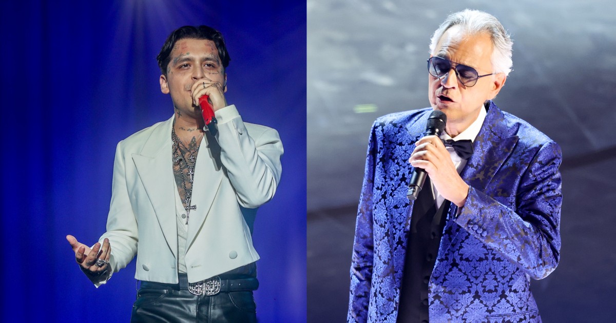 Christian Nodal elogia il Messico e canta con Andrea Bocelli