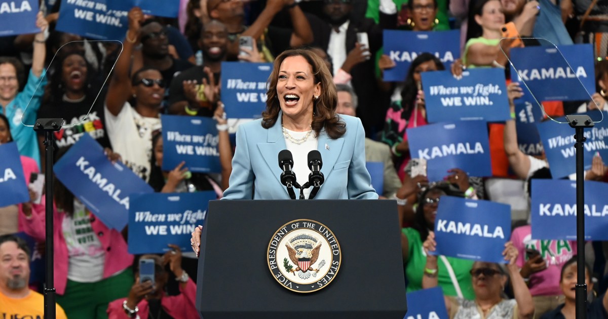 Harris prepares to launch a whirlwind campaign tour of seven states with her chosen VP running mate